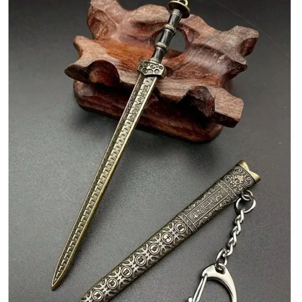 Sword Keychain with Sheath Mini Sword Random Metal #1